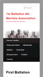 Mobile Screenshot of 1stbn4thmarines.com