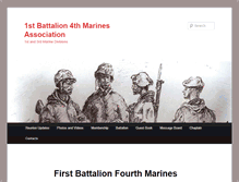 Tablet Screenshot of 1stbn4thmarines.com